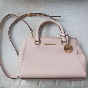 MICHAEL KORS Pink Satchel Crossbody Handbag